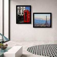 Elegant 5x8 Black Photo Frame For Wall & Tabletop Display - Black - View 5