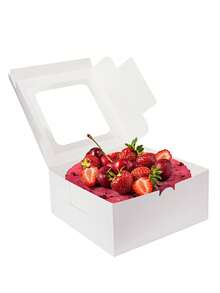 3 قطع/6 قطع/12 قطعة علبة كيك مع نافذة شفافة، علبة مافن، علبة تغليف كب كيك ورقية، علبة طلب الخبز، علبة تارت، علبة معجنات، علبة تغليف بسكويت وكيك، علبة مافن، علبة معجنات، كيك بشكل نجمة الثلج - أبيض - مشاهدة 9