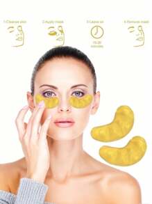 10/6/2pcs Hyaluronic Acid Eye Masks, Collagen Eye Masks, Gold Deep Moisturizing Eye Masks, Gold Collagen Hydrogel Eye Pads, Eye Contour Stickers, Beauty Tools And Supplies, Lash Extension Kits, Collagen Eye Patches - Hydrating And Moisturizing, Aloe Vera Non-Alcohol Crystal Face Mask