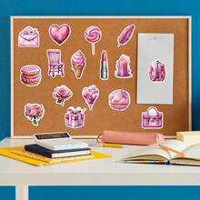 50PCS Wedding Stickers Vinyl Aesthetics Stickers Scrapbooking, Diary, Bumper, Skateboard, Water Bottle, Cartoon, Hard Hat, Car Stickers And Decals - Multicolor - View 7