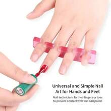 2 Peças Separador de Unhas de Dedo e Dedo do Pé de Silicone Macio, Divisor de Unha do Pé para Fixação de Esmalte, para Salão de Beleza, Suprimentos de Unhas, Ferramentas de Unhas, Ferramentas de Arte de Unhas, Volta às Aulas, Unhas, Ferramentas de Unhas para Unhas Postiças