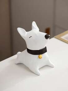1 Peça Figura Decorativa de Resina em Forma de Cachorro, Decoração em Estilo Cartoon, Adequado para Decoração de Casa, Quarto, Hotel, Restaurante, Presente de Formatura, Lembrança de Casamento, 2 Tamanhos Disponíveis