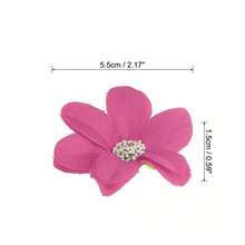 Faux Silk Multi-Layered Handmade Artificial Flowers Purple White Pink Bulk - Rose Red - View 2