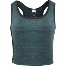 Neww  Transgender FTM Breathable Cotton Elastic Band Colors Cht Binder Tank Top (M-6XL) - Green - View 2