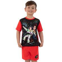 Disney Toy Story Pyjamas, Buzz And Woody Short Pjs For Boys, Toy Story Boys Pyjamas For Summer - Red - View 2