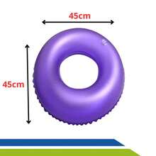 Almofada Redonda de Água com Orifício Anti Escaras / Hemorroidas Bioflorence Cod 102-0005 - Roxo - Visão 3