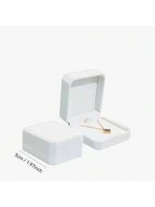 1 قطعة صندوق عقد من المخمل ، صندوق قلادة ، صندوق خاتم وأقراط من المخمل ، صندوق سوار ، مناسبة لتغليف المجوهرات