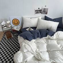 Fitted Sheets - Love Love Doppel-Pinyin – Hellgelb und Hellgrau - Übersicht 2