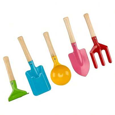 5-Piece Gardening Shovel Set - Handheld Plastic Soil Spoon For Planting Flowers & Vegetables | Ideal For Loosening Soil, Succulents & Potted Plants | Garden Excavation Tools & Supplies