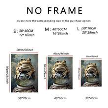 3pcs Halloween Decoration Black Cat And Jack - Lantern, Witch And Apple, Frog And Pot Wall Arts Canvas Posters, High Definition Printing Optional Frame, Living Room And Bedroom Home Decoration Hanging Paintings - Multicolor - View 8