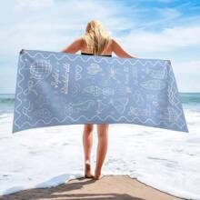 1pc Personalized Text Bachelorette Beach Towel,Custom Location And Name Bachelorette Party Pool Towel,Soft Quick-Dry Pool Towel,Bachelorette Matching Towels,Beach Trip Gifts,Vacation Gifts For Traveler,Teens Pool Towel,Back-To-School Gift,Holiday Gift
