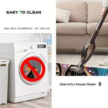 1pc Flannel Abstract Artistic Cat Pattern Floor Mat, Suitable For Garden, Patio, Bathroom, Kitchen, Entrance, Corridor, Machine Stitched Edge, Multiple Sizes Available, Bathroom/Rug/Bath Mat/Shower Mat/Bathroom Decor/Bathroom Accessories/Bathroom Carpet/Bathroom Accessory Set/Bathroom Decor Set/Carpet/Outdoor Rug/Doormat/Back To School Season - Multicolor - View 7