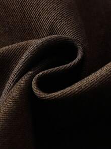 Blazer de manga larga con bolsillo y botones delanteros de color liso para oficina