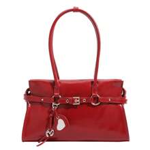 Ballet Princess Red Sweet Cool Underarm Baguette Bag Bride Wedding Bag Winter New High-End Handbag Shoulder Bag
