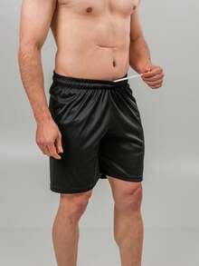 High Performance Football Shorts Customizable Plain Shorts With Breathable Fabric For Games - Black - View 6