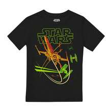 Star Wars Kinder X-Wing T-Shirt (Schwarz) - Kaffeebraun - Übersicht 1