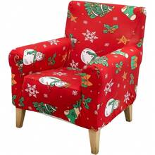 Local Delivery - Banquet Armchair Slipcover Printed Chair Covers With Arms Stretch Club Chair Slipcover Soft Armchair Sofa Covers Anti-Slip Furniture Protector For Dogs Pets Home Living Room Decor, 14 - 44 - 查看 1
