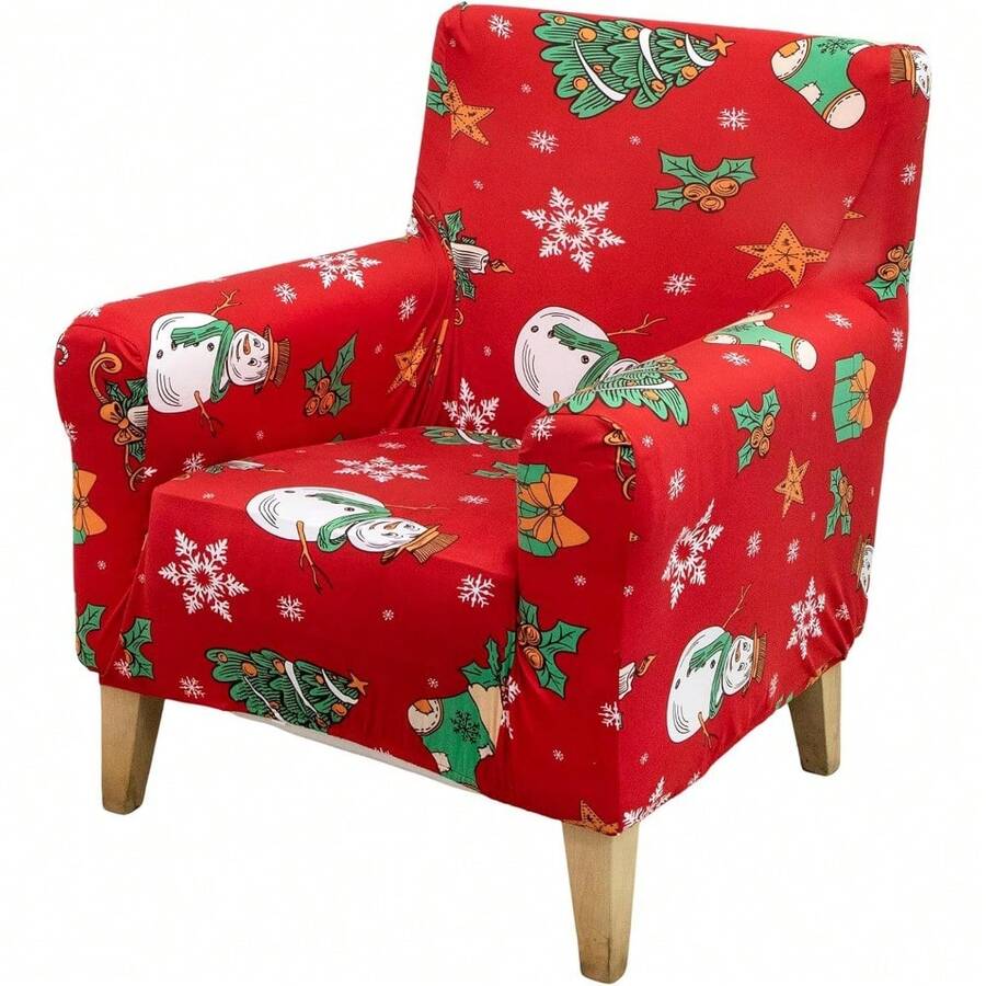 Local Delivery - Banquet Armchair Slipcover Printed Chair Covers With Arms Stretch Club Chair Slipcover Soft Armchair Sofa Covers Anti-Slip Furniture Protector For Dogs Pets Home Living Room Decor, 14 - 44 - 查看 1