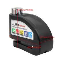 Motorcycle Scooter Wheel Disc Brake Alarm Lock Aluminum Alloy Security Anti-Theft Reminder Rope Disc Brake Lock Anti-Theft Lock - View 7