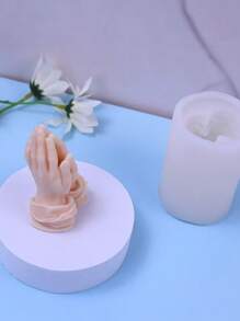 New Design Figure Shaped Candle Mold, Rose Flower Blindfold Girl Gypsum Home Decor Ornaments, Gift, Scented Candle Silicone Mold