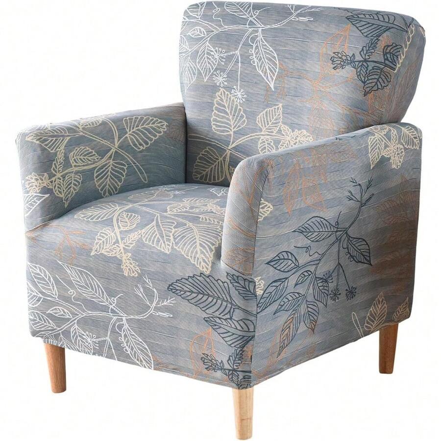 Local Delivery - Banquet Armchair Slipcover Printed Chair Covers With Arms Stretch Club Chair Slipcover Soft Armchair Sofa Covers Anti-Slip Furniture Protector For Dogs Pets Home Living Room Decor, 14 - 14 - 查看 1