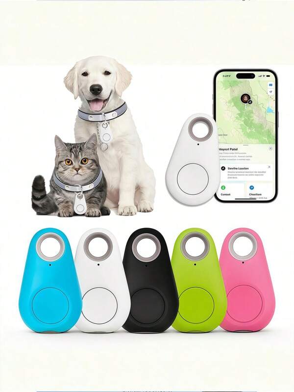 GPS Smart Tracker Key Finder - Wireless Anti-Lost Locator (Suitable For Pets, Cats, Dogs, Keys, Wallets, Luggage) Made Of Durable Plastic, This Portable Wireless Real-Time Location Tracker And Intelligent Key Finder Is A Mini GPS Tracker Suitable For Cars, Important Documents, And Pets, With An Anti-Loss Alarm Function (Batteries Not Included).