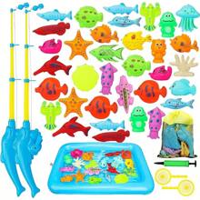 Magnetic Fishing Game For Kids 3-5 With Toddler Fishing Poles, Magnetic Poles Game Are Designed For Little Hands, Bath Toys For Kids Ages 4-8