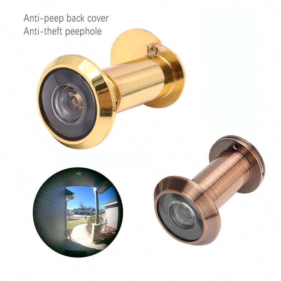 1 Stück 200-Grad Türspion Kamera Set, geeignet für 35-60mm dicke Türen mit drehbarer Privatsphäre-Abdeckung, für Zuhause, Büro, Hotel