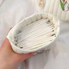 1 Pc Korean Style Mini Little Bear Sanitary Napkin Bag Soft Women Small Makeup Bag Travel Lipstick Toiletries Bag, Makeup Bag Makeup Pouch Skincare Bag Toiletry Bag Packing Cubes, Travel Essentials Cruise Essentials Dorm Essentials, Wedding Bridesmaid Gifts, Mom Gifts, Birthday Gifts, Gifts For Friends And Teachers, Home Decor, Bathroom Living Room Bedroom Decor, Lip Oil Organizer, Nail Polish Organizer Storage Makeup Organizer Makeup Case Makeup Travel Toiletry Organizer Gifts Storage Zipper Accessories Nail