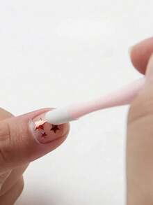 1/3/5pcs 2 In 1 Double Head Cuticle Pusher Nail Sticker Nail Buffer Stainless Steel Nail Clipper Foot File Home Manicure Kit (Random Color) - Multicolor - View 5