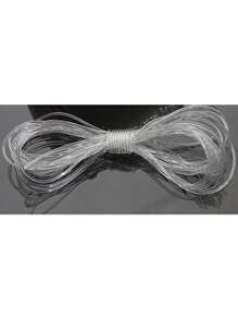 2 piezas Cordón elástico de 0.5-0.8mm, línea elástica transparente para hacer joyas, pulseras, collares, accesorios de cuentas, cordón para joyas, cordón de cuentas de cristal, se puede enhebrar fácilmente a través de joyas, adecuado para manualidades DIY