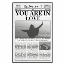 1/3/6 件装报纸印刷品，墙面艺术，复古杂志海报，浴室墙面装饰画，宿舍复古装饰，家居装饰，无框墙面装饰 - 黑與白 - 查看 12