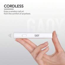 GAOY Handheld UV Light For Gel Nails, Mini Nail Lamp, Portable Cordless Rechargeable, Fast Curing - B-white - View 6