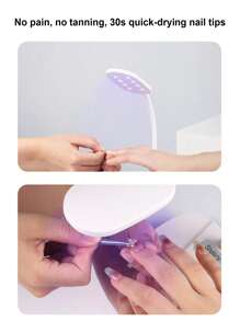 1 Stück LED Harz-Aushärtelampe - 12W Licht, tragbare USB-betriebene klappbare Glühlampe mit 8 Perlen, Schwanenhals-Design für schnelles Aushärten von Harz, Schmuckherstellung und handgefertigte Dekorationen, Bastelzubehör für DIY-Projekte | Faltbarer Lampenkopf | Lichthärtungslampe, Schmuckherstellung Artikel