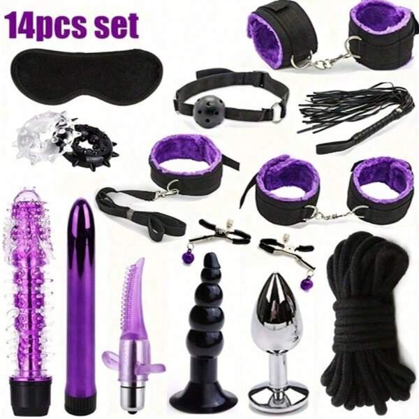 BDSM Sexual Couples Bondage Kit Adult Sexy Toys Erotic Accessories Handcuffs For Session Anal Plug Sex Game For Adult Sexy Shop