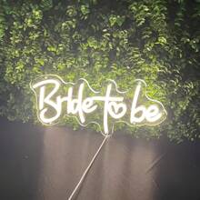 Decorazioni a neon per addio al nubilato, insegna luminosa a led per feste di addio al nubilato, decorazioni a neon per pareti, cartello sposa per foto di sfondo per matrimonio e fidanzamento, compatibile con alimentazione USB e computer portatile