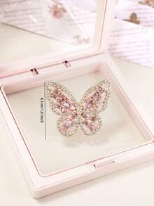 1 件时尚闪光女士戒指，百搭优雅日常配饰