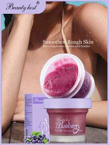 Beauty Host 蓝莓身体磨砂膏 130g，身体护肤滋养改善干燥，沐浴露去角质滋润身体皮肤面部、手部、足部 - 藍莓 - 查看 1