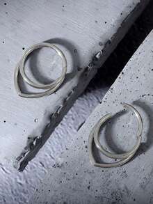 316L Stainless Steel V-Shaped Nose Septum Ring, Low Allergy, 16G, Suitable For Nose Septum/Bridge/Ear Cartilage/Helix/Tragus Piercing, Single Piece, Unisex - Cool1 - View 8