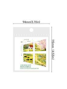 30 张四季主题装饰贴纸，剪贴簿用品，适用于礼物、办公室、家居、标签、教室、娱乐玩具、学生计划器、创意复古 DIY 景观装饰、学校用品、返校 - 彩色 - 查看 10