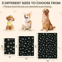 Washable Pee Pads For Dogs - 3 Pack Large Reusable Puppy Pads With Super Absorbent - Waterproof Non Slip And Leakproof Pet Training Pads For Potty,Crate,Playpen,Whelping Box(Black, 24"X36") - Multicolor - View 7