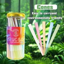Multi-Color Canned Pre-Rolled Cone Ultra-Thin Slow Burning Roll Paper With Tip Portable Tapered Roll Paper Lovers Gift Party Gift For Friends Gift Outdoor Items, Pre-Rolled Filter Paper Accessories Easy To Carry