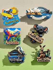 1 Pc 3D Magnetic Koala Refrigerator Sticker, Cute Souvenir Gift For Home Decor - Multicolor - View 3
