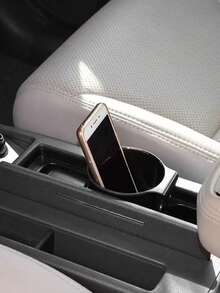 车载多功能杯架汽车空调出风口杯架车用垃圾桶收纳盒可存放饮料小物品汽车收纳配件 - 彩色 - 查看 8