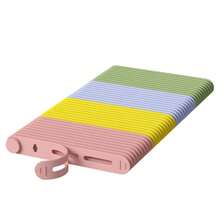 1/3/5pcs Random Color, Creative Silicone Cable Ties Cord Organizer, Multi-Function Fastening Strap For Earphone, Charging Cable, Data Line