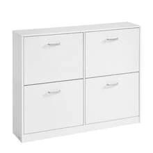 VASAGLE Shoe Cabinets - White - View 2