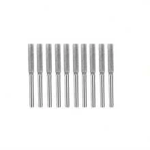 10pcs Diamond Chainsaw Sharpening Kit, Titanium Coated Alumina Grinding Burrs, Rotary Tool Deburring Stone Filer Suitable For Chainsaw, Jade, Glass, Metal, Wood Sharpening - Non-Battery Powered Mode - Multiple Specifications - View 7