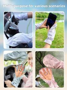 Fingerless Sun Protection Gloves - Minimalist Breathable UV-Blocking Outdoor Cycling Gloves - Sun Protection - Sports Gloves