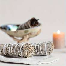 1/3pcs Natural White Sage Smudge Sticks - Home Yoga, Dragon Grass & Cedar Blend For Home Decor, Yoga Accessories | Decorative Home Accents | Sage Smudge Stick White Sage Stick Applicator - Sage Bundle - Holiday Gift, Home Decoration, Perfect Sage Stick Applicator Set Supplement - Multicolor - View 11