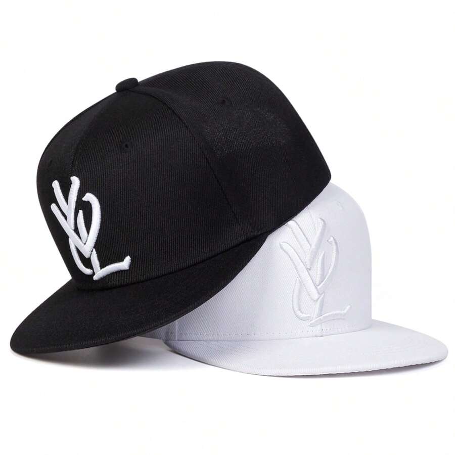 1 pieza Gorra de béisbol tipo snapback con bordado de letras YLV para hombre, ajustable, de moda, con protección UV, adecuada para uso en exteriores, viajes, fiestas en la playa en primavera y otoño - Multicolor - Ver 1